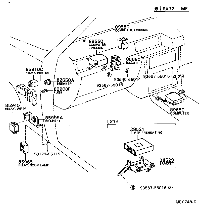 28631-54040 SENSOR, GLOW PLUG CURRENT product image
