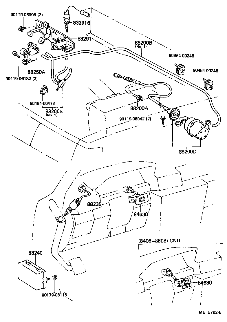 Toyota 88283-22060 HOSE, CRUISE CONTROL VACUUM