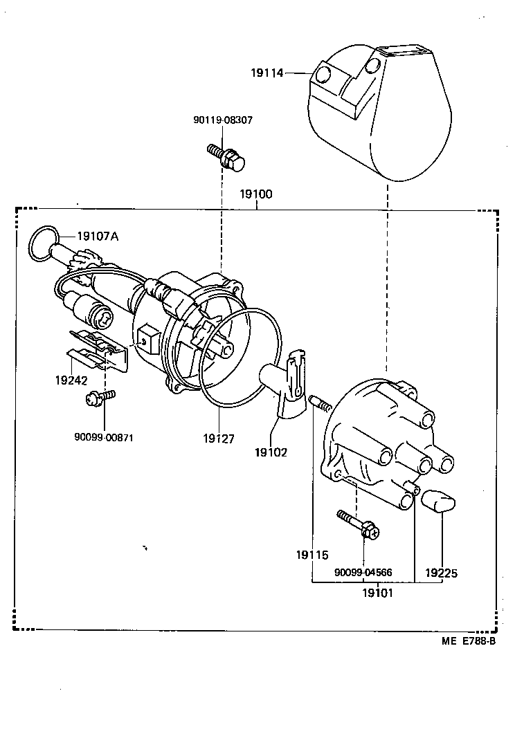 19114-35010 COVER, WATER PROOF(FOR DISTRIBUTOR) product image