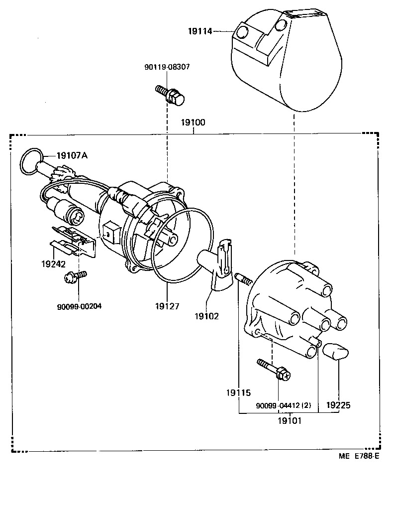 19102-61240 ROTOR SUB-ASSY, DISTRIBUTOR product image