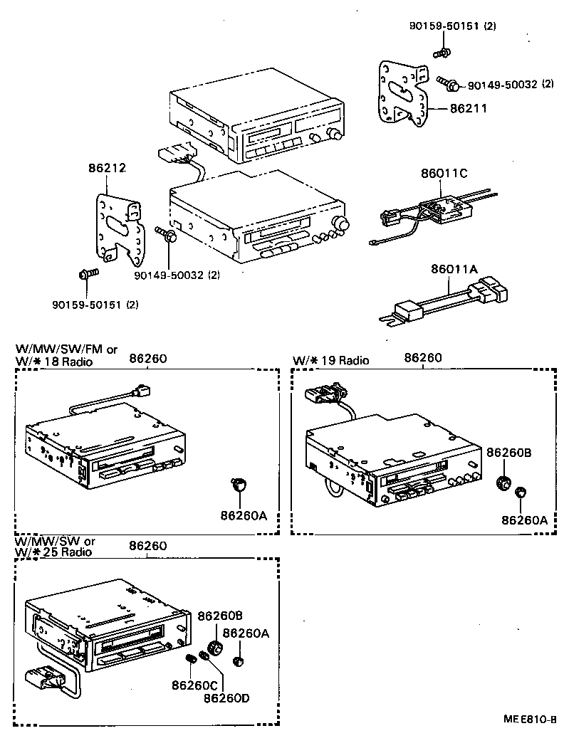 86128-22450 KNOB, RADIO RECEIVER SWITCH product image