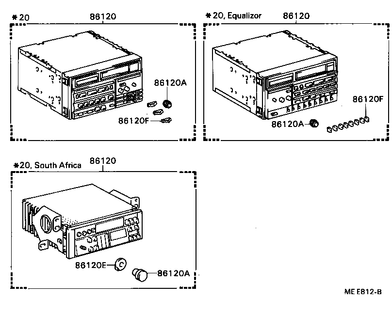 86128-22450 KNOB, RADIO RECEIVER SWITCH product image