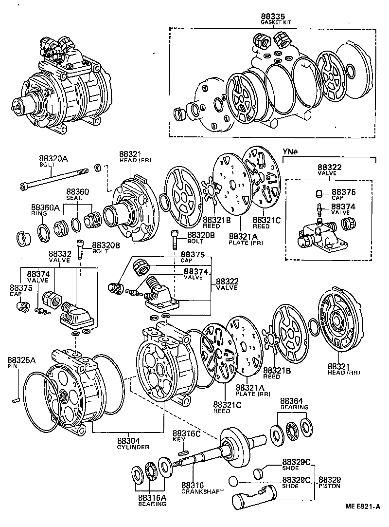 88440-35030 PULLEY, COOLER COMPRESSOR IDLE product image