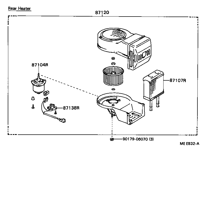 87138-95408 RESISTOR, HEATER BLOWER product image