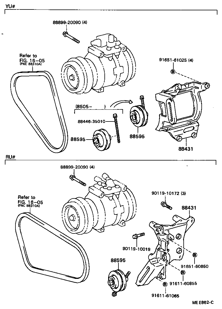 88411-36090 STATOR SUB-ASSY, MAGNET CLUTCH product image