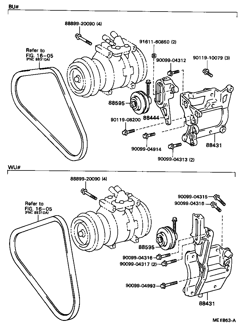 88411-36090 STATOR SUB-ASSY, MAGNET CLUTCH product image