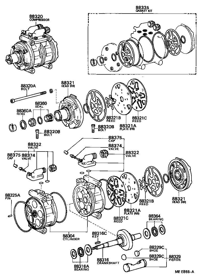 88411-36090 STATOR SUB-ASSY, MAGNET CLUTCH product image