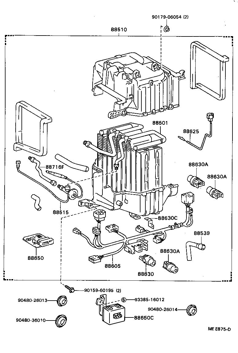 88605-22320 HARNESS SUB-ASSY, COOLER WIRING, NO.1 product image