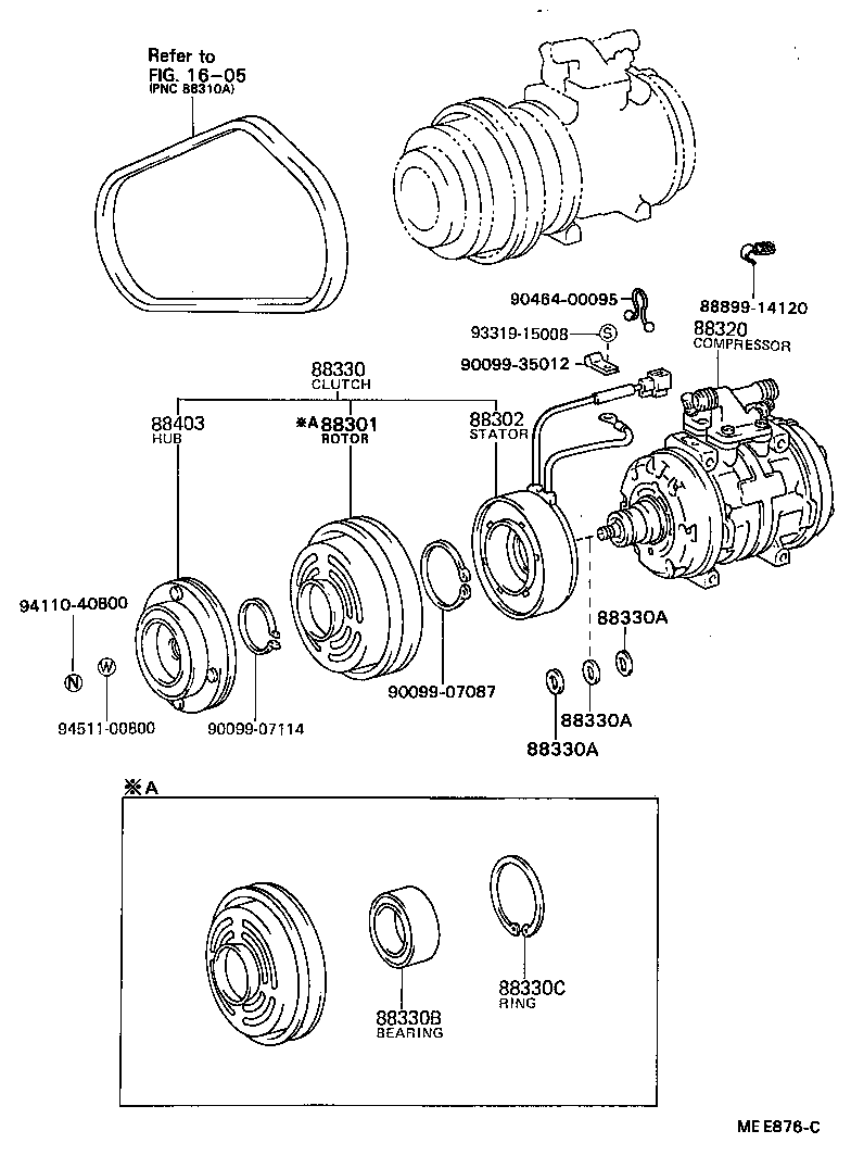 88440-26070 PULLEY ASSY, IDLE, NO.2 product image