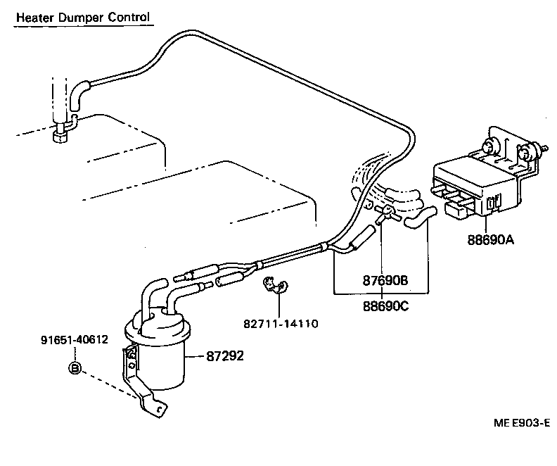 88648-22110 WIRE, AIR CONDITIONER product image