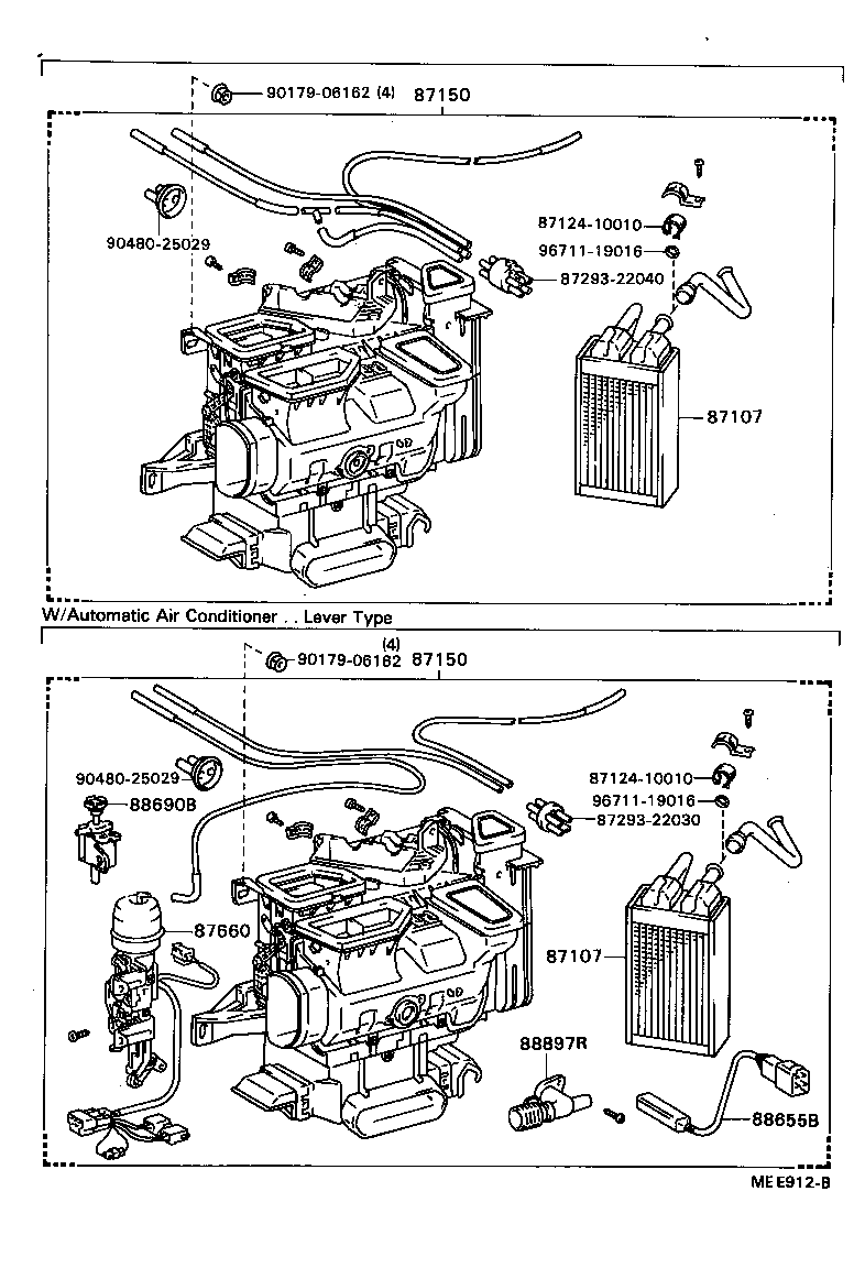 87150-22352 RADIATOR ASSY, HEATER product image