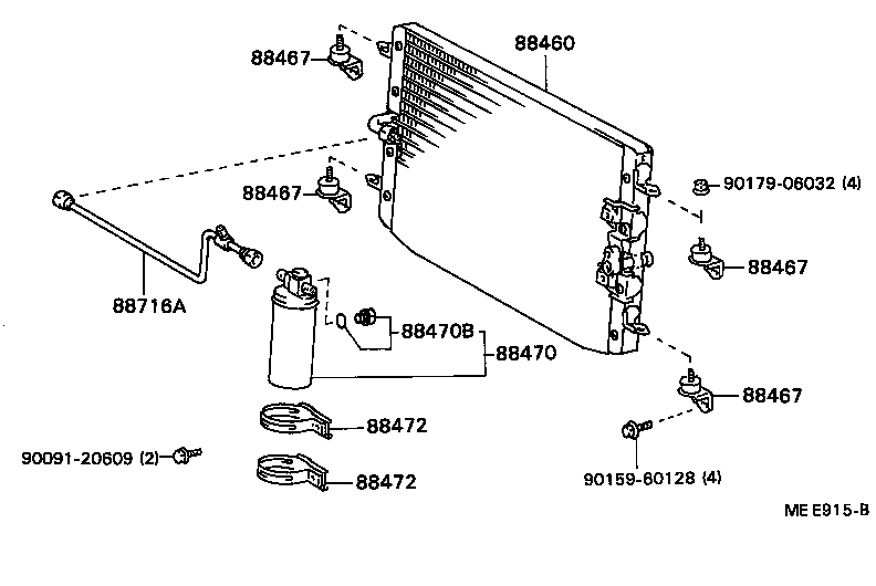 88688-22330 BRACKET, COOLER CONDENSER, NO.1 product image