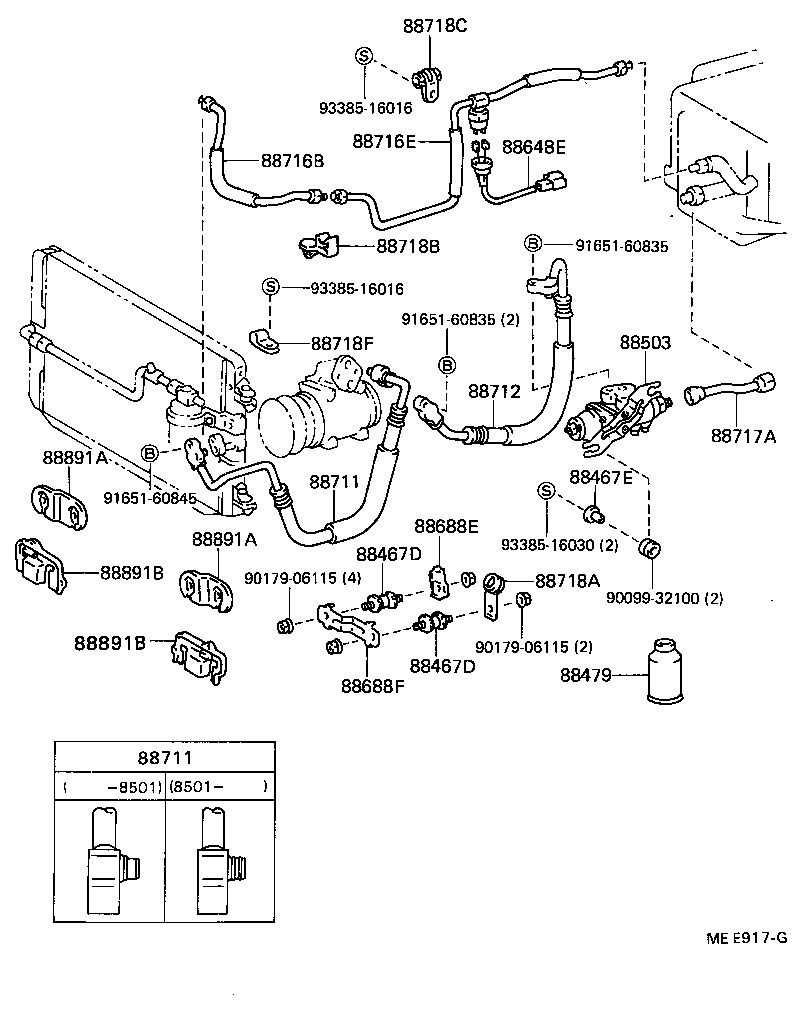 88688-22330 BRACKET, COOLER CONDENSER, NO.1 product image