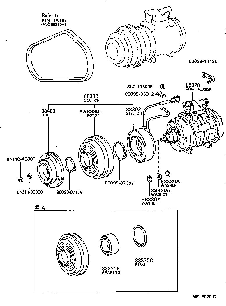 88320-22320 COMPRESSOR ASSY, COOLER product image