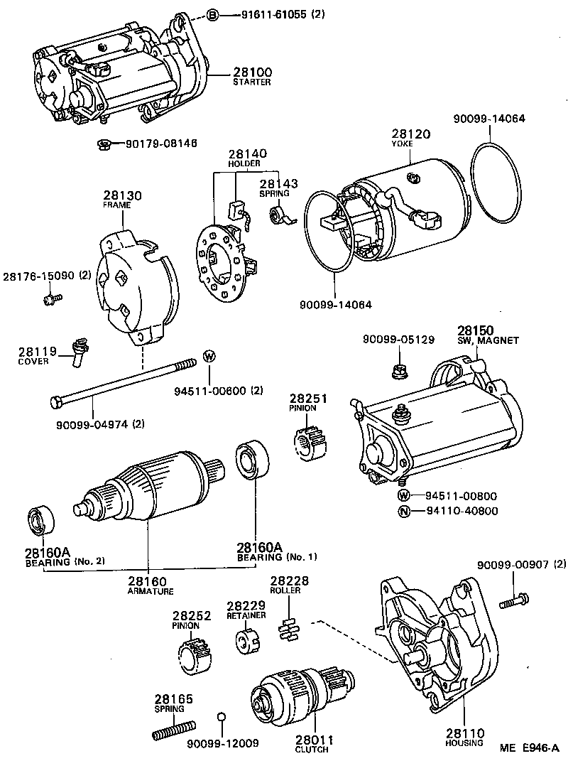 28100-73010 STARTER ASSY product image