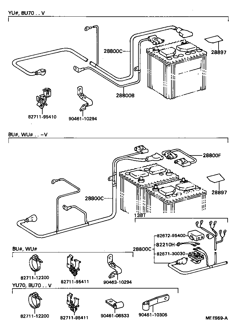 82046-95403 CABLE, BATTERY TO GROUND product image