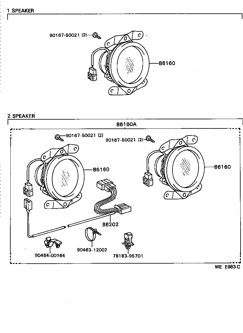 86238-95402 WIRE, SPEAKER, NO.1 product image