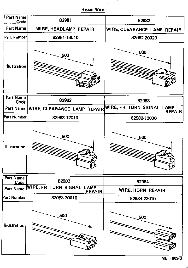 82121-12850 WIRE, ENGINE product image