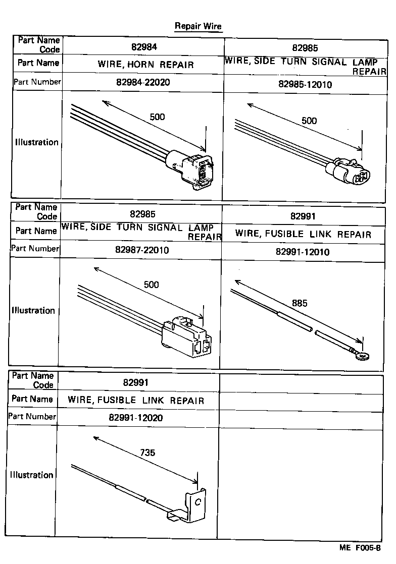 82121-12840 WIRE, ENGINE product image