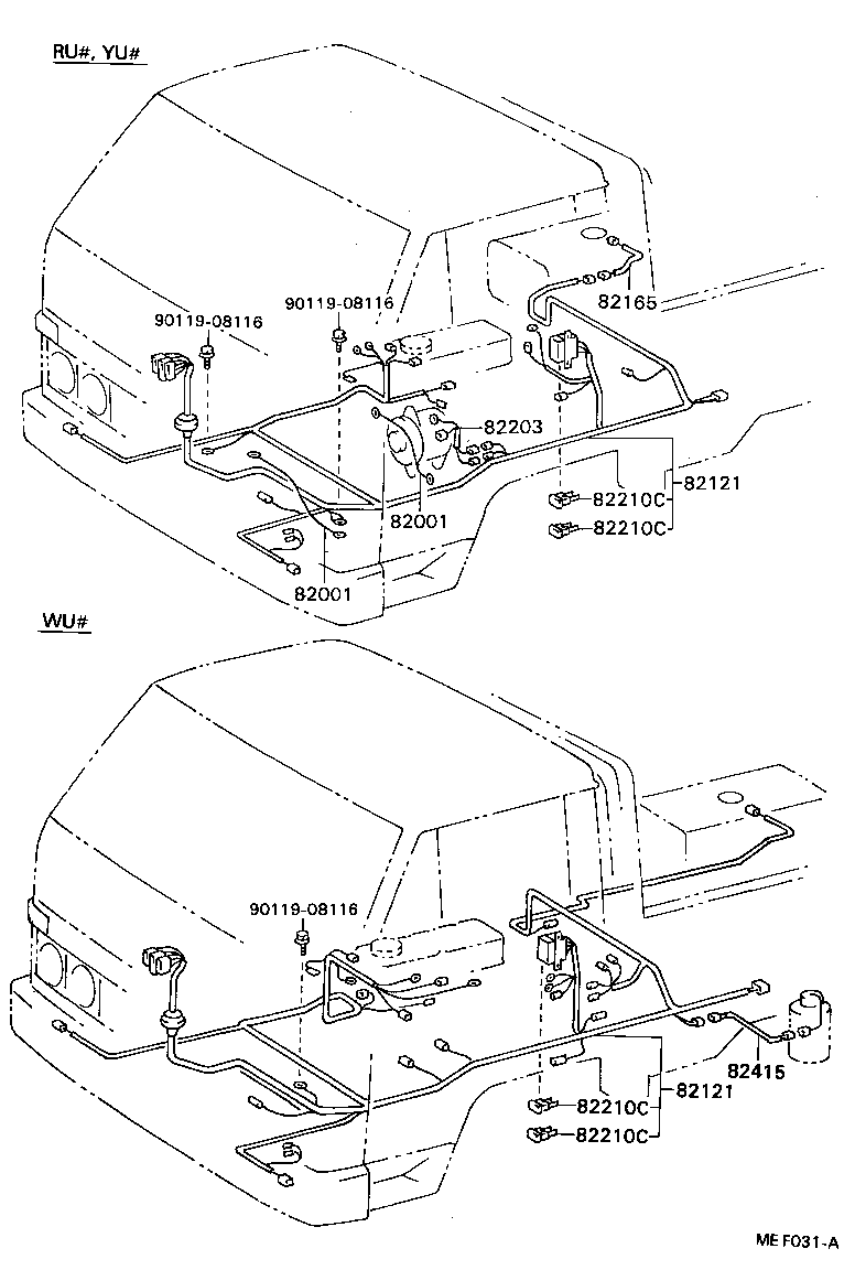 88648-95405 HARNESS ASSY, COOLER product image