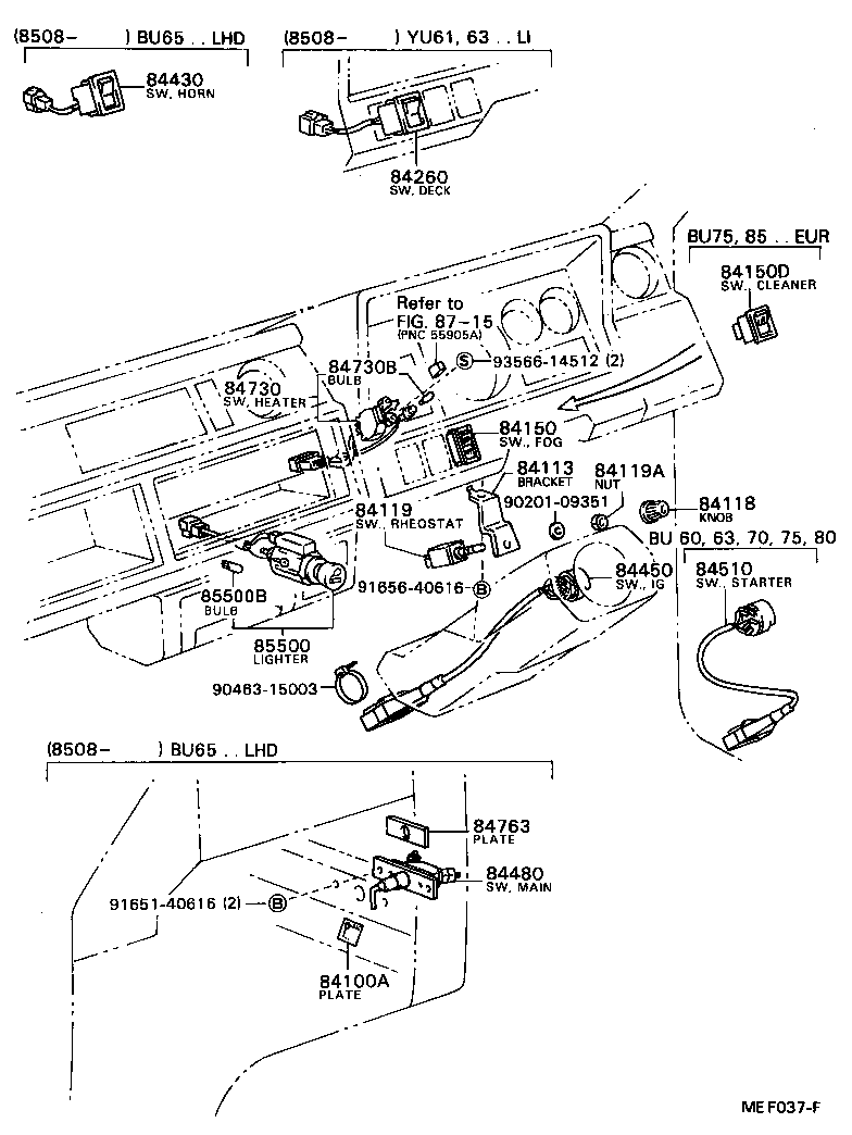 28611-58010 COVER, GLOW PLUG RELAY product image