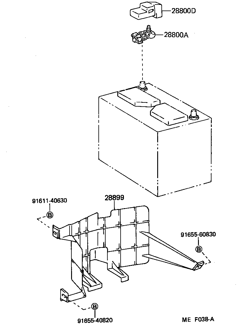 28899-41010 INSULATOR, BATTERY product image