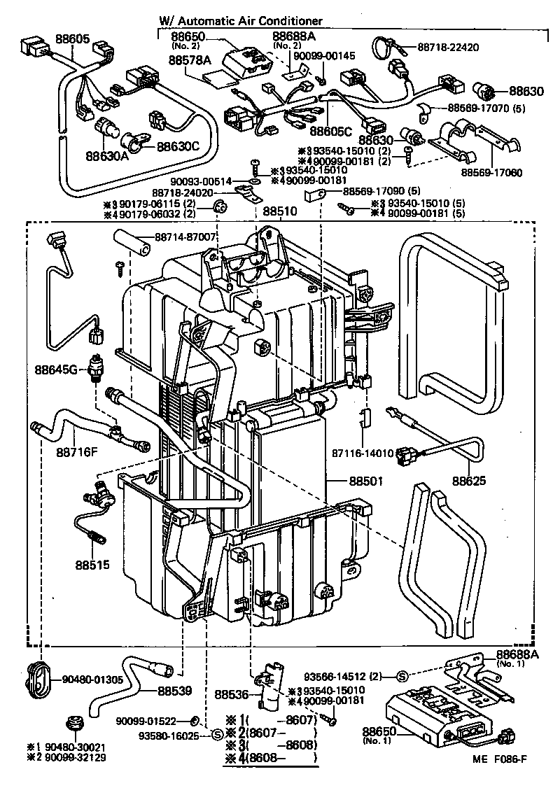 88605-17210 HARNESS SUB-ASSY, COOLER WIRING, NO.1 product image