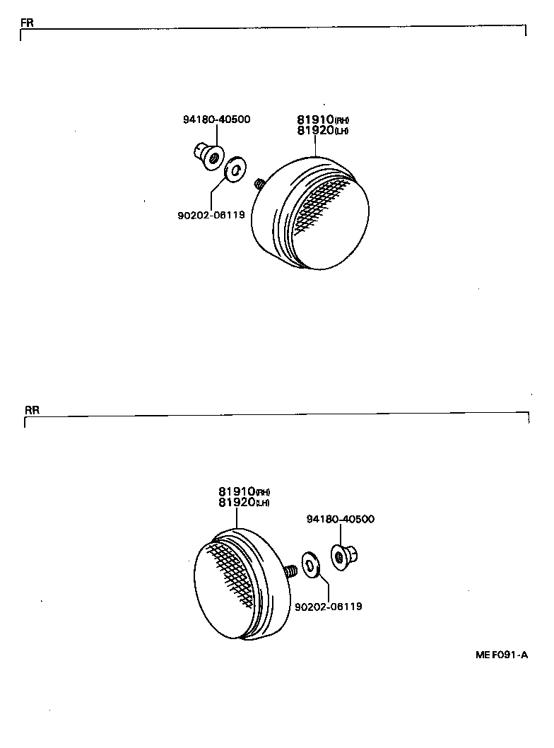 81580-90B01 REFLECTOR ASSY, REFLEX, RH product image