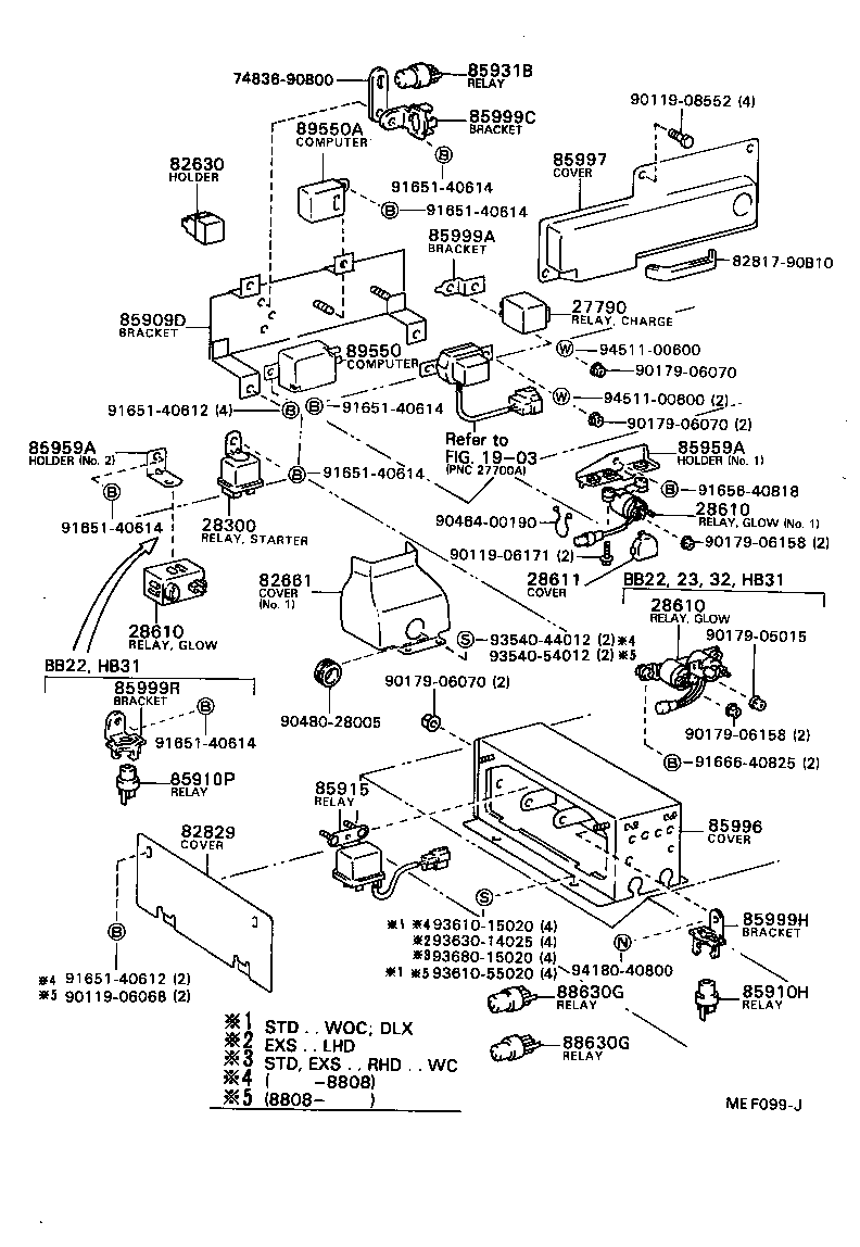 28610-17040 RELAY ASSY, GLOW PLUG product image