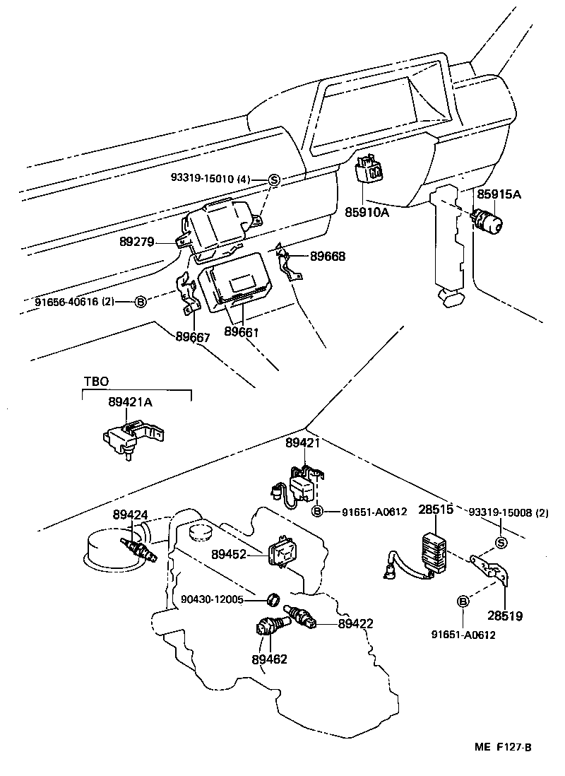 89279-10020 COVER, ENGINE CONTROL COMPUTER product image