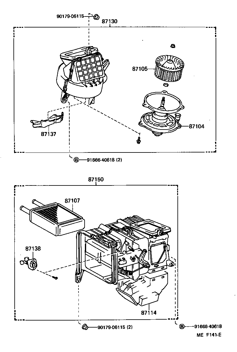 87150-10140 RADIATOR ASSY, HEATER product image