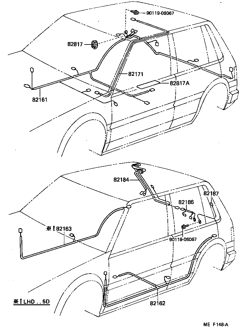 82121-10480 WIRE, ENGINE product image