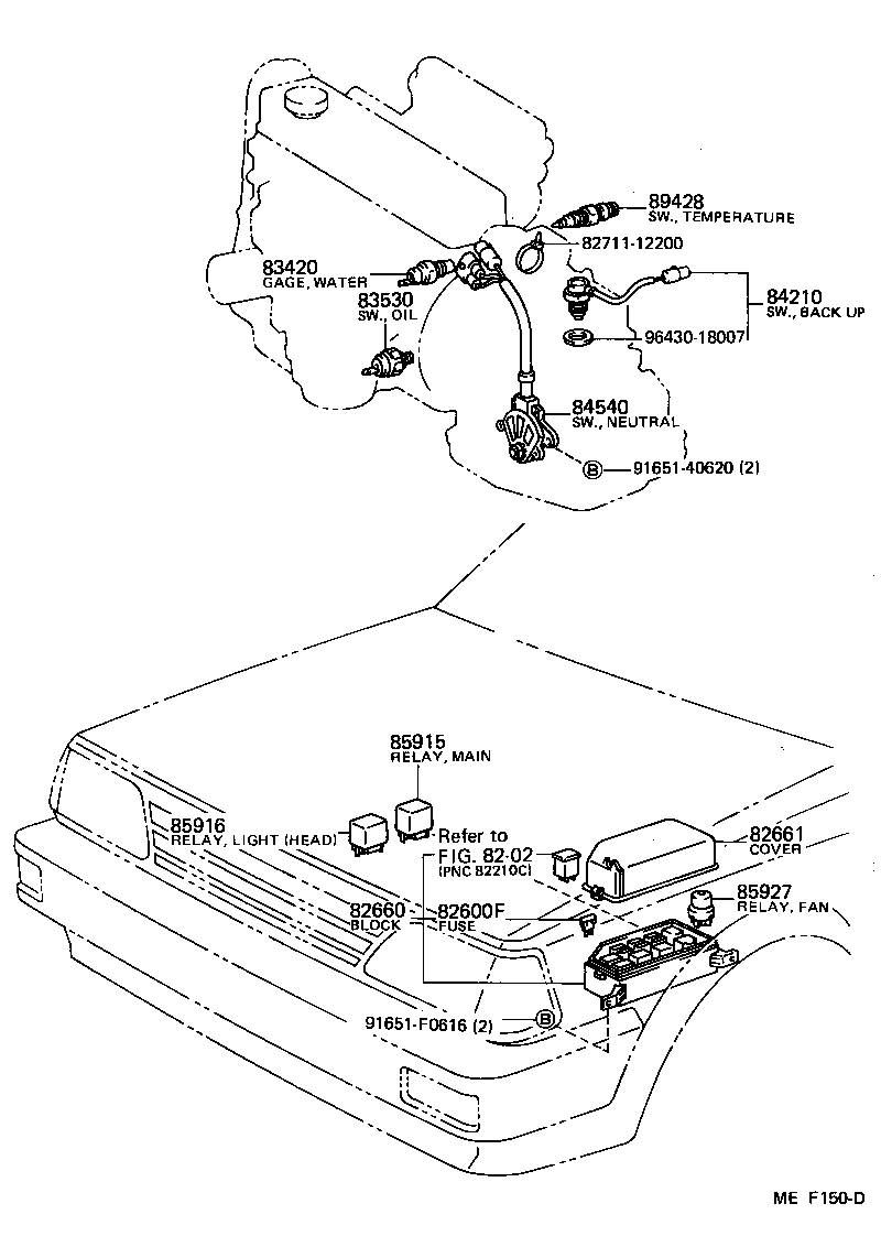 84660-10040 SWITCH, COOLER product image