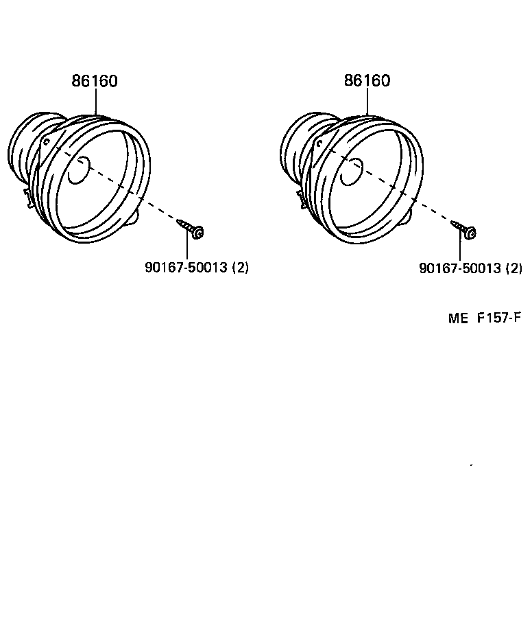 86160-10160 SPEAKER ASSY, FRONT NO.1 product image