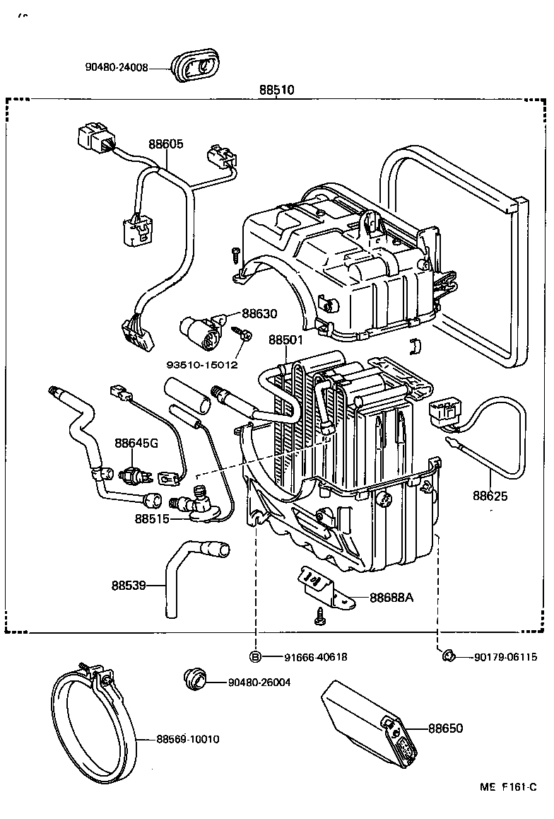 88510-10181 UNIT ASSY, COOLER product image