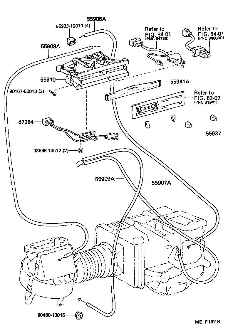 55907-10090 CABLE SUB-ASSY, WATER VALVE CONTROL product image
