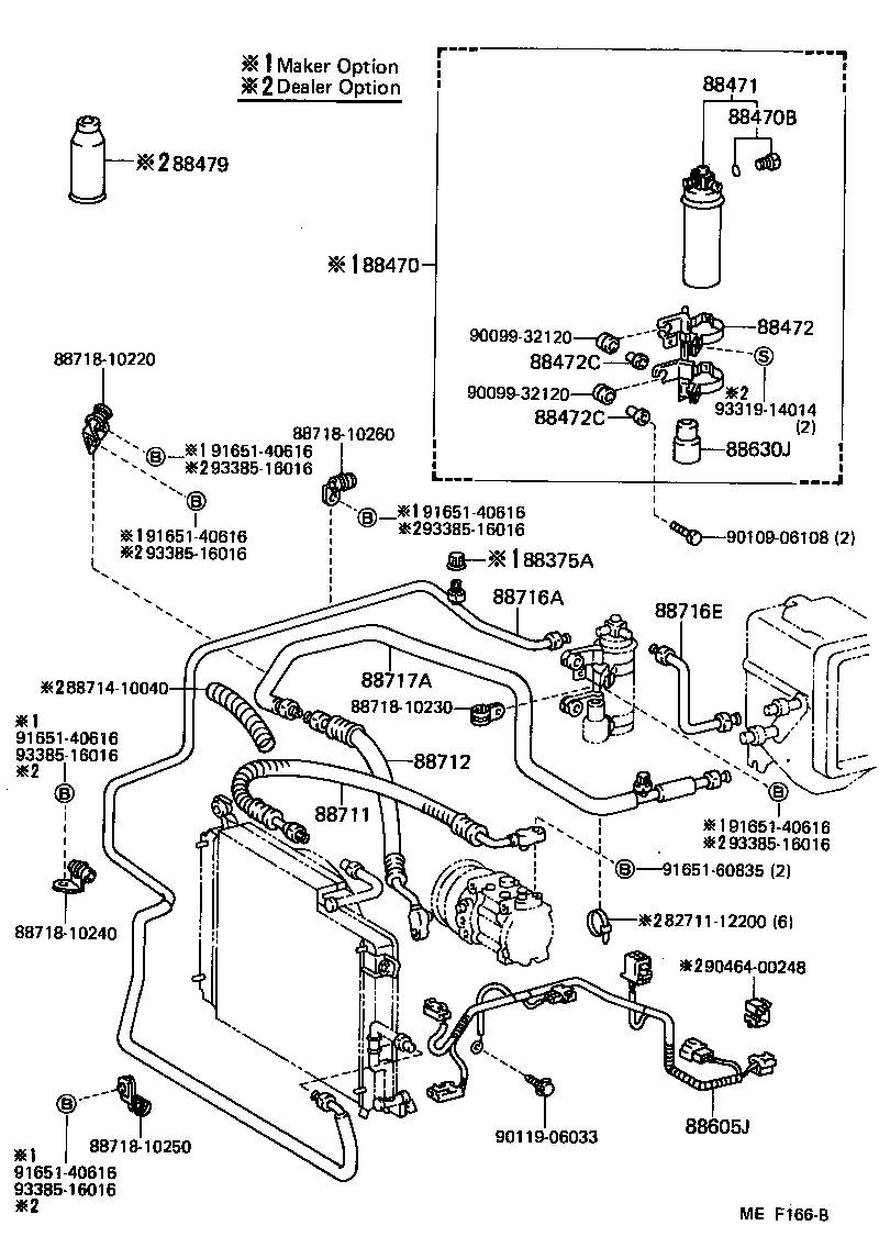 88688-10110 BRACKET, COOLER REFRIGERANT HOSE, NO.1 product image