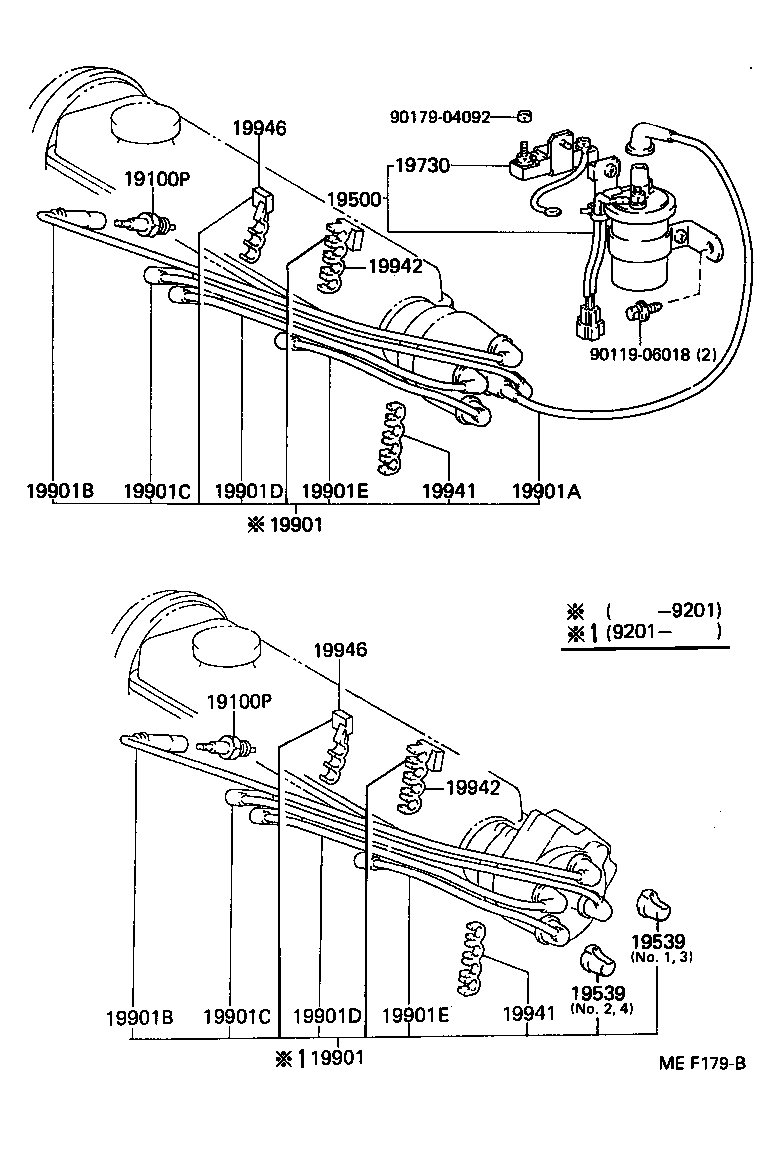 90919-12912 CORD, SPARK PLUG RESISTIVE, NO.1 product image
