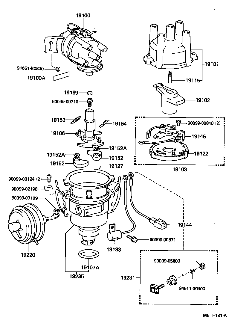 19020-11010 DISTRIBUTOR ASSY product image