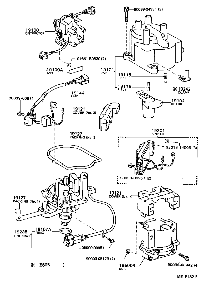 19020-11010 DISTRIBUTOR ASSY product image