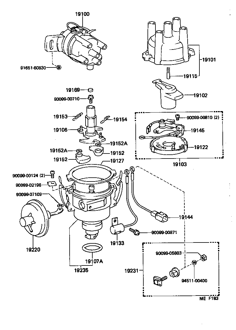 19102-73020 ROTOR SUB-ASSY, DISTRIBUTOR product image