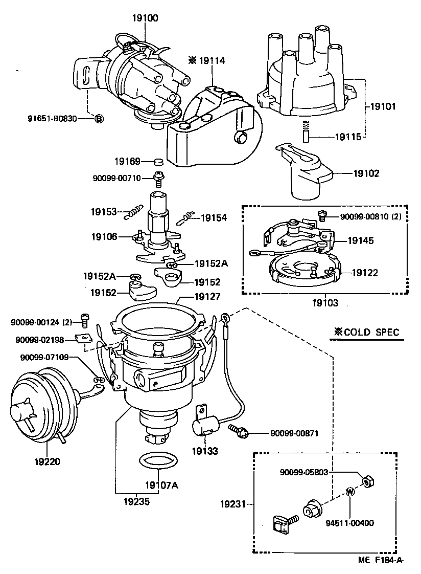 19102-26151 ROTOR SUB-ASSY, DISTRIBUTOR product image