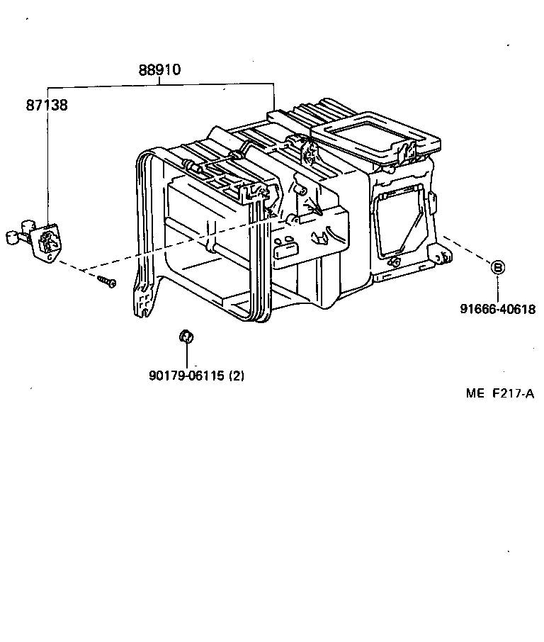 87104-10150 MOTOR SUB-ASSY, HEATER BLOWER product image