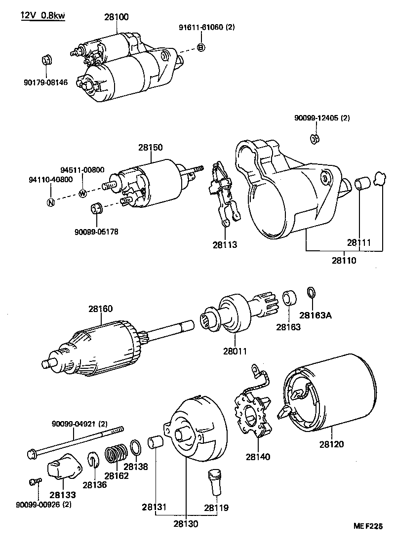 28011-64010 CLUTCH SUB-ASSY, STARTER product image