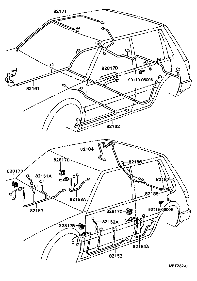82121-12702 WIRE, ENGINE product image