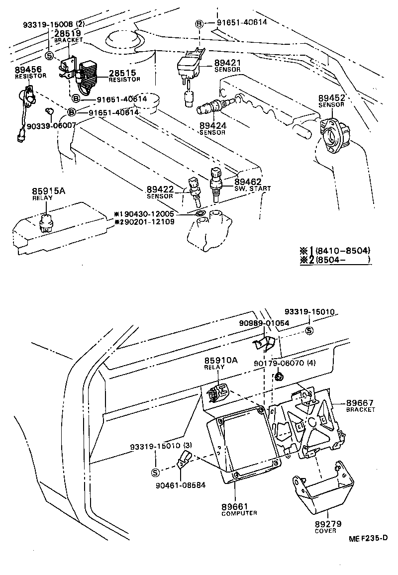 89452-12050 SENSOR, THROTTLE POSITION (FOR E.F.I.) product image