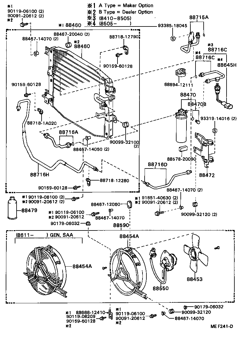 88453-32010 FAN, COOLING (FOR CONDENSER) product image