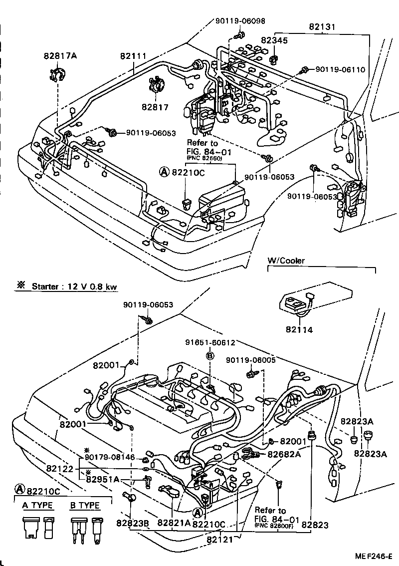 82121-12740 WIRE, ENGINE product image