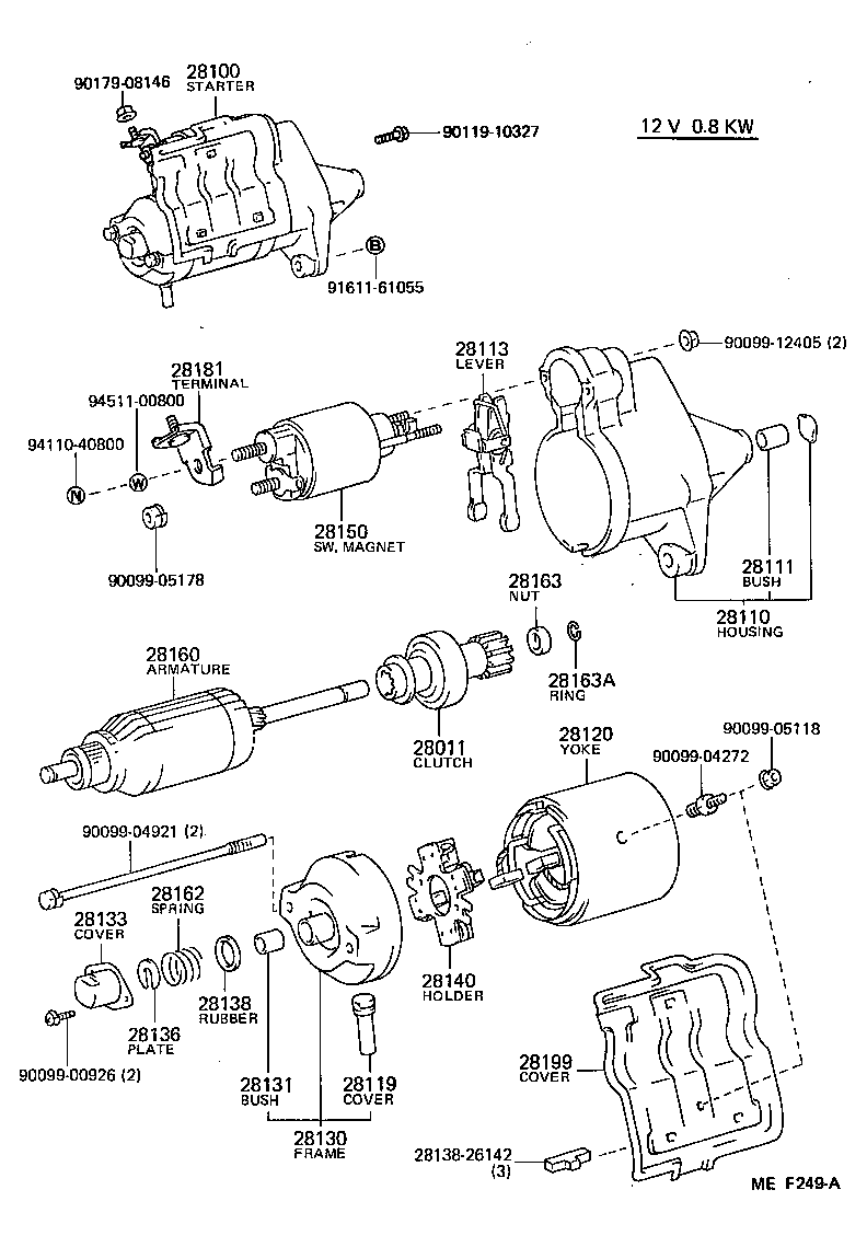 28199-15160 COVER, STARTER END FRAME product image