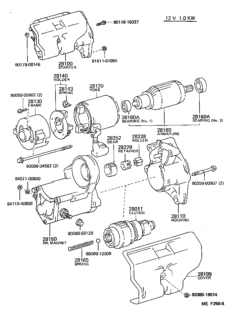 28199-15160 COVER, STARTER END FRAME product image